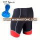 custom unisex men women nylon spandex breathable padded bike shorts