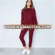 2Pcs Womens Tracksuit Hoodies Sweatshirt Pants Sets Sport Wear Casual Suit Shirt