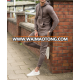 latest design tracksuit for men/China custom cotton slim fit add fleece plain tracksuit for men with wholesale price H-2415