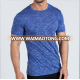 Polyester elastane t-shirt oem gym wear blank t shirts fitness man fitted mens athletic t shirt tight fit summer sports wear