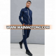 Custom sweat suit men latest new design blue tracksuit tapered blank joggers men work out apparel workout clothing