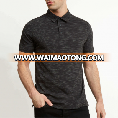 Custom breathable polo shirts with embroidery logo men dry fit polyester cotton polo shirts customized logo embroidered