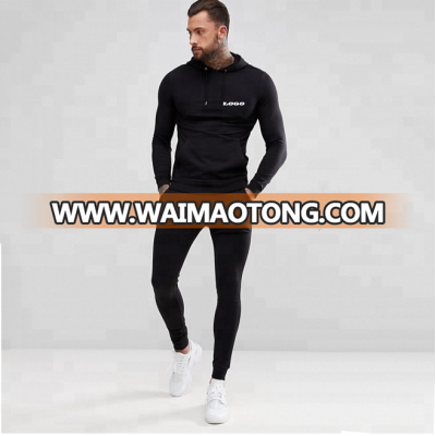 Wholesale skinny joggers mens fitness apparel workout clothing fitness custom sport hoody sweatsuit jogging suit