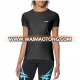 Slim fit  black blank running tee shirt polyester gym training t shirt women sports bodybuilding ladies fitness clothes women